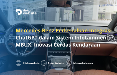 Mercedes Benz Introduces ChatGPT Integration in MBUX Infotainment System